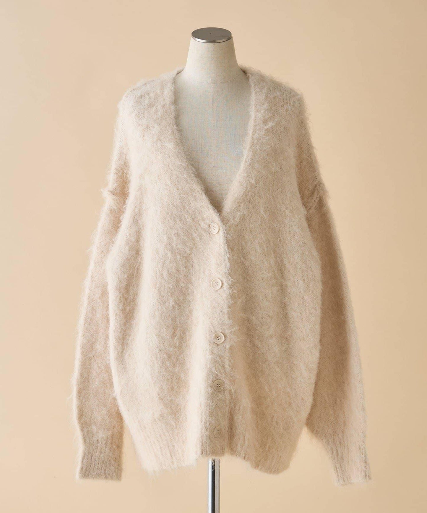 多色可選!6色V領長毛絨開衫