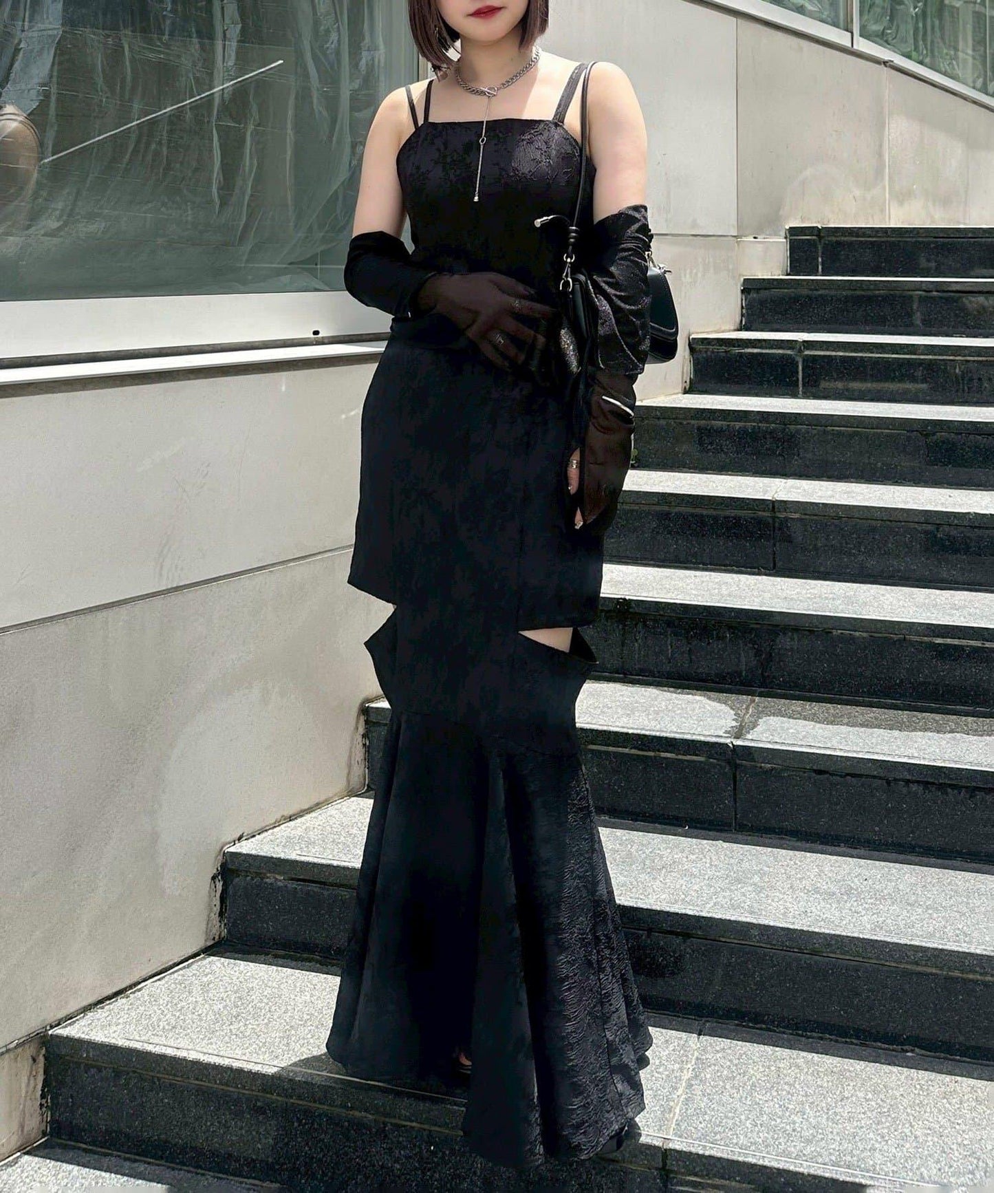 【Mavie..7】【有多種尺碼】美人魚吊帶連衣裙