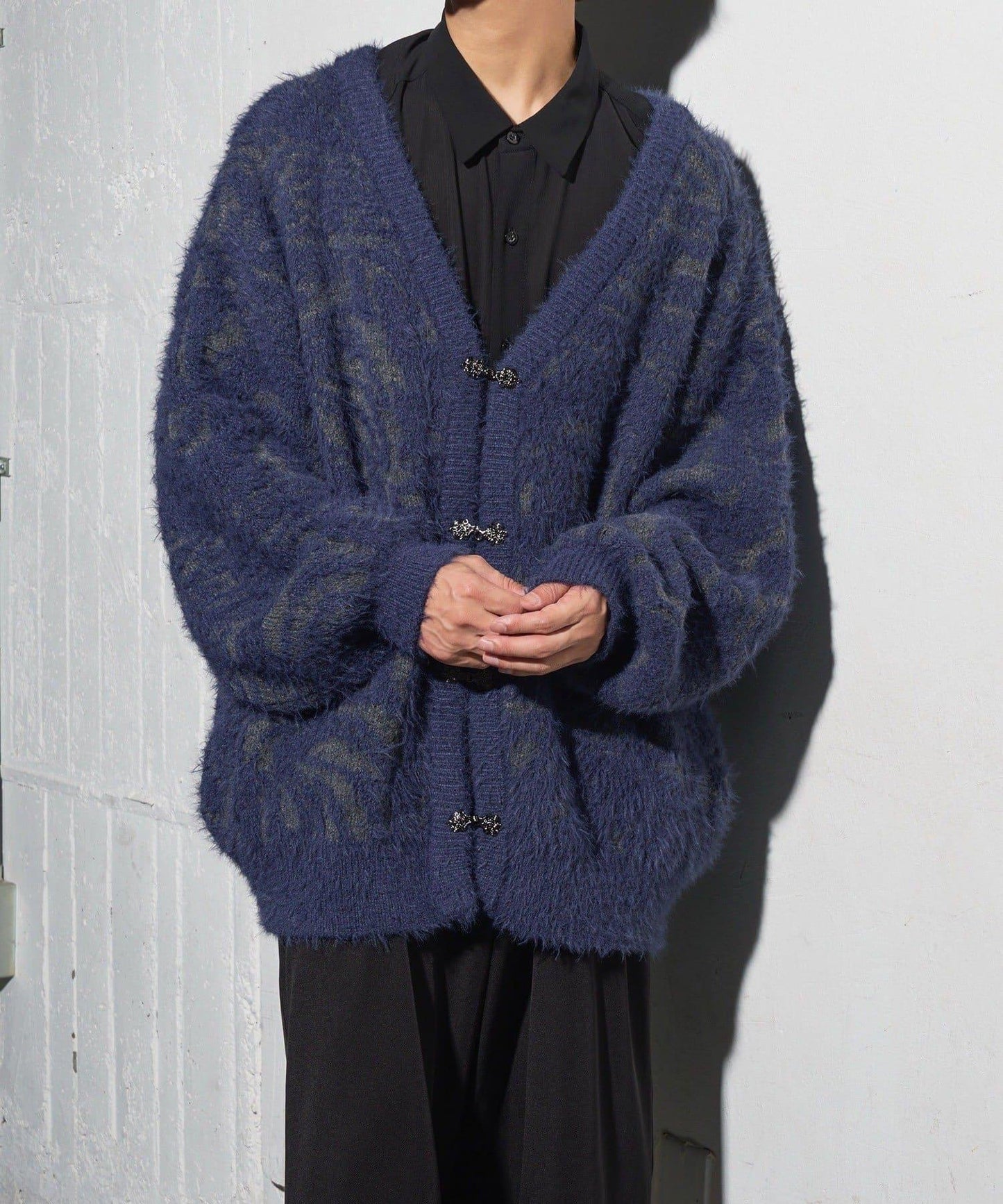 【Mavie..7】大理石紋針織開衫