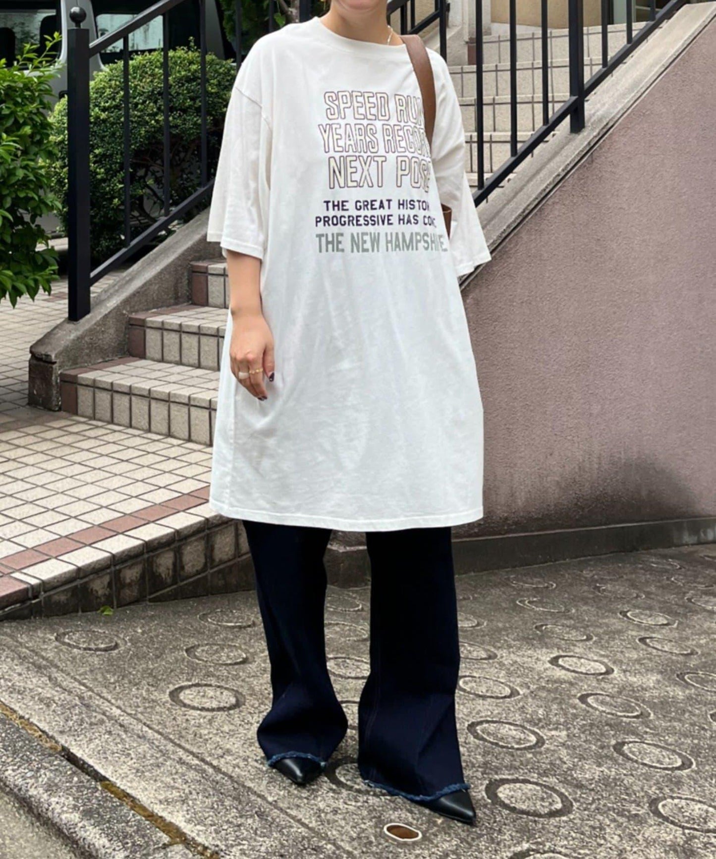 【NAO】復古工藝長款T恤