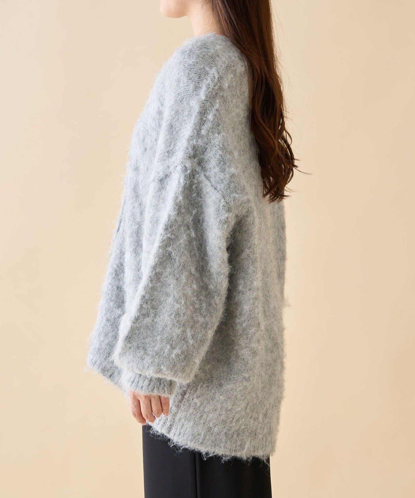 多色可選!6色V領長毛絨開衫