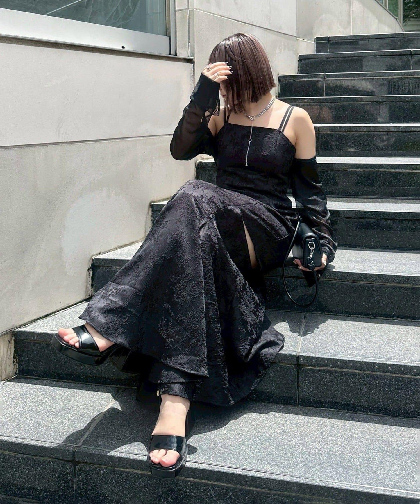 【Mavie..7】【有多種尺碼】美人魚吊帶連衣裙