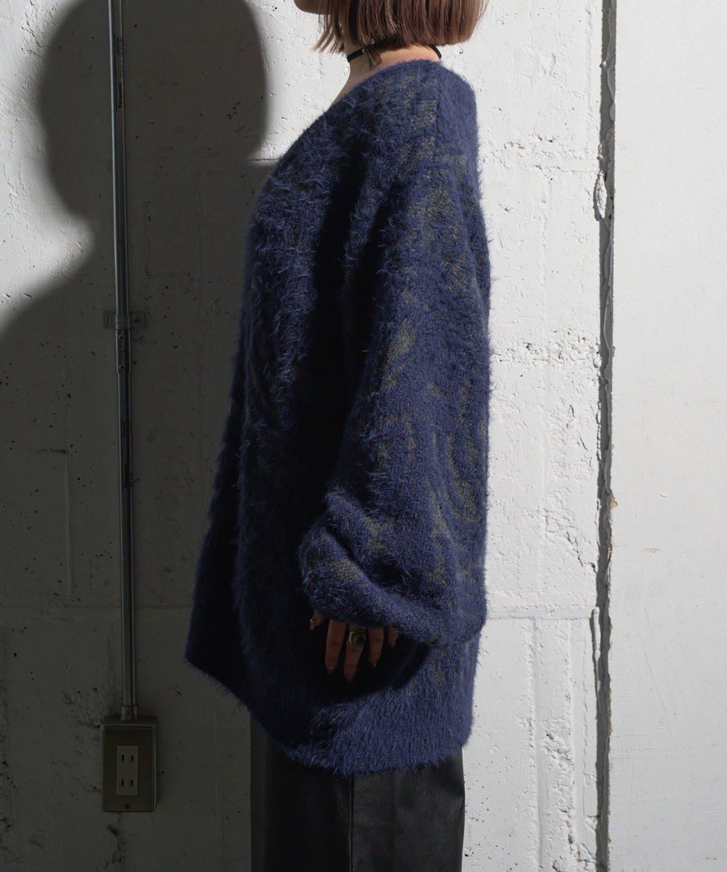 【Mavie..7】大理石紋針織開衫