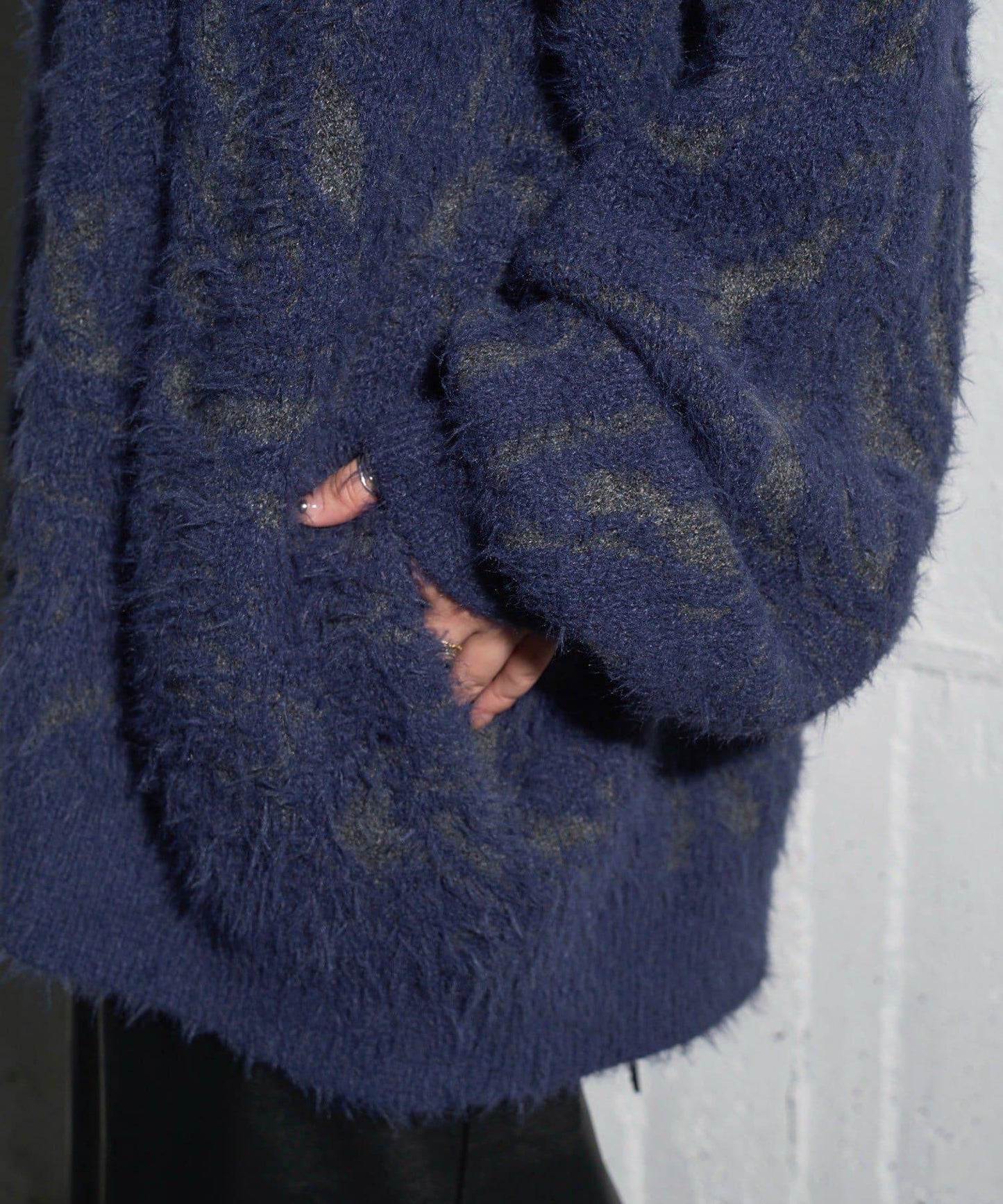 【Mavie..7】大理石紋針織開衫