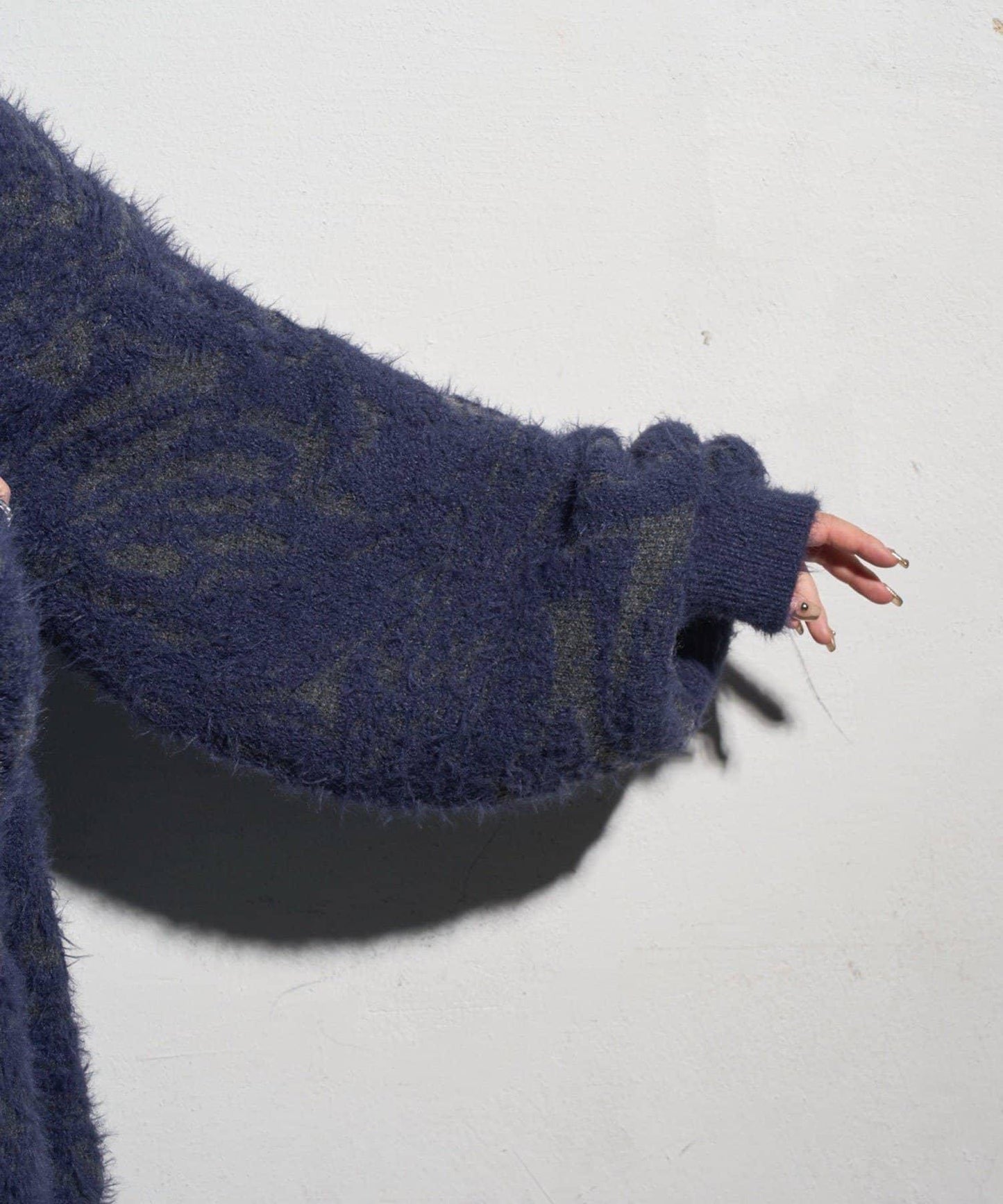 【Mavie..7】大理石紋針織開衫