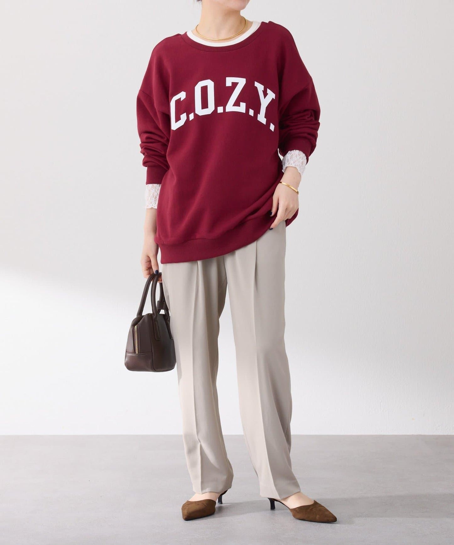 【前後兩種穿法】COZY標誌衛衣