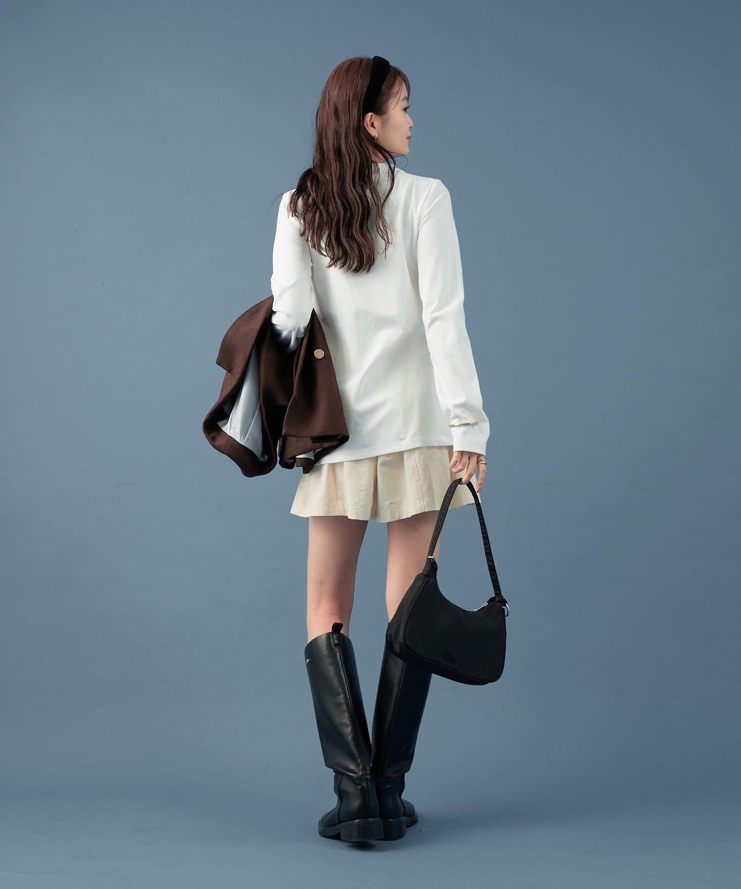 蝴蝶結領針織衫