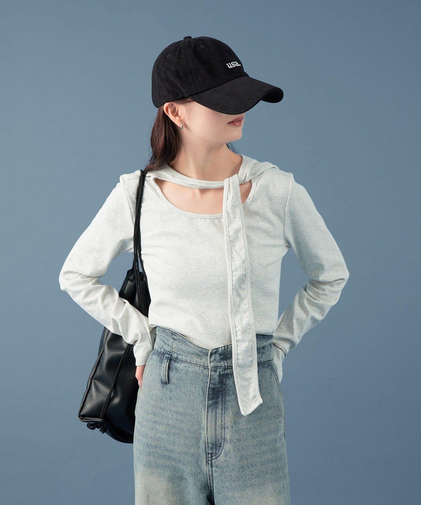 蝴蝶結領針織衫