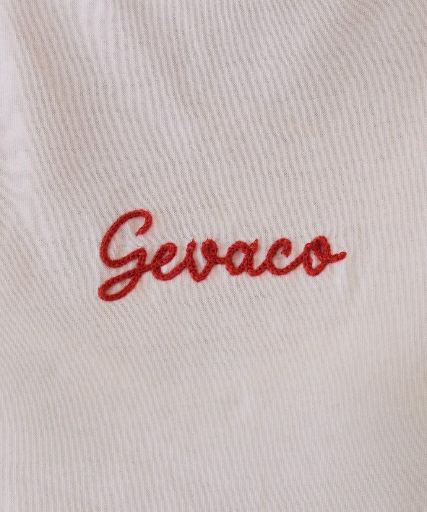【GEVACO】單點logo鏈條刺繡短袖T恤