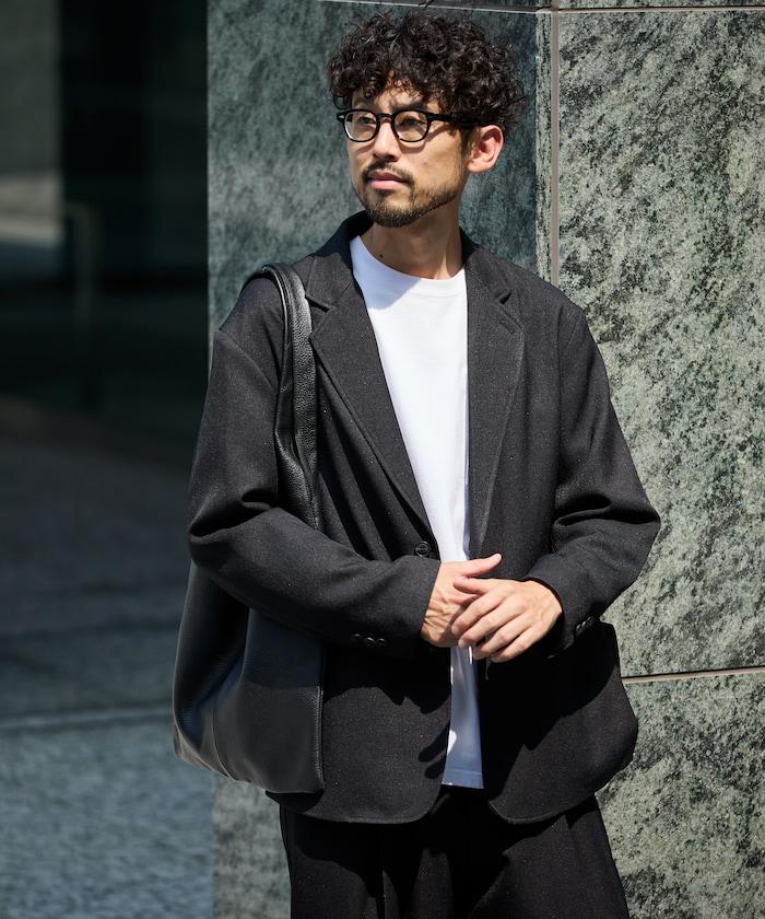 Urban Comfortable 休閒寬鬆羊毛感套裝 /西裝外套/休閒褲