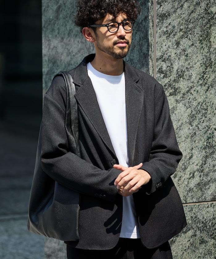 Urban Comfortable 休閒寬鬆羊毛感套裝 /西裝外套/休閒褲