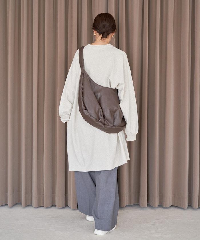 寬鬆版型長袖T恤迷你連衣裙