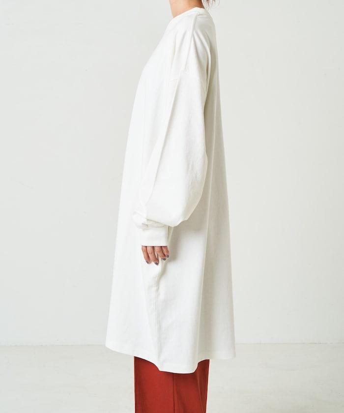 寬鬆版型長袖T恤迷你連衣裙