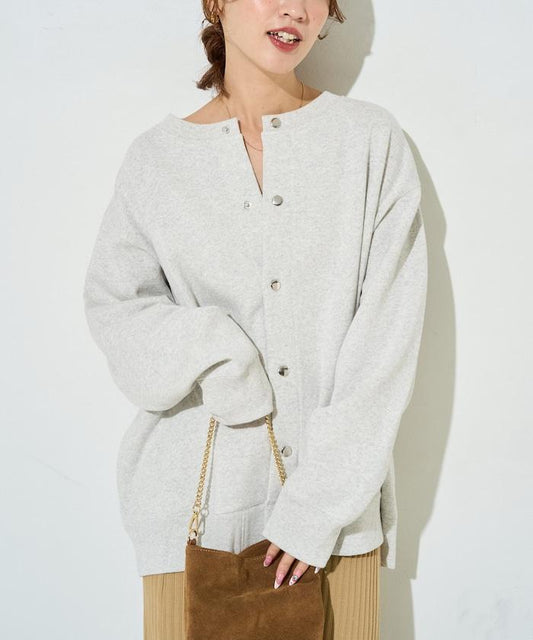 加厚衛衣按扣開衫