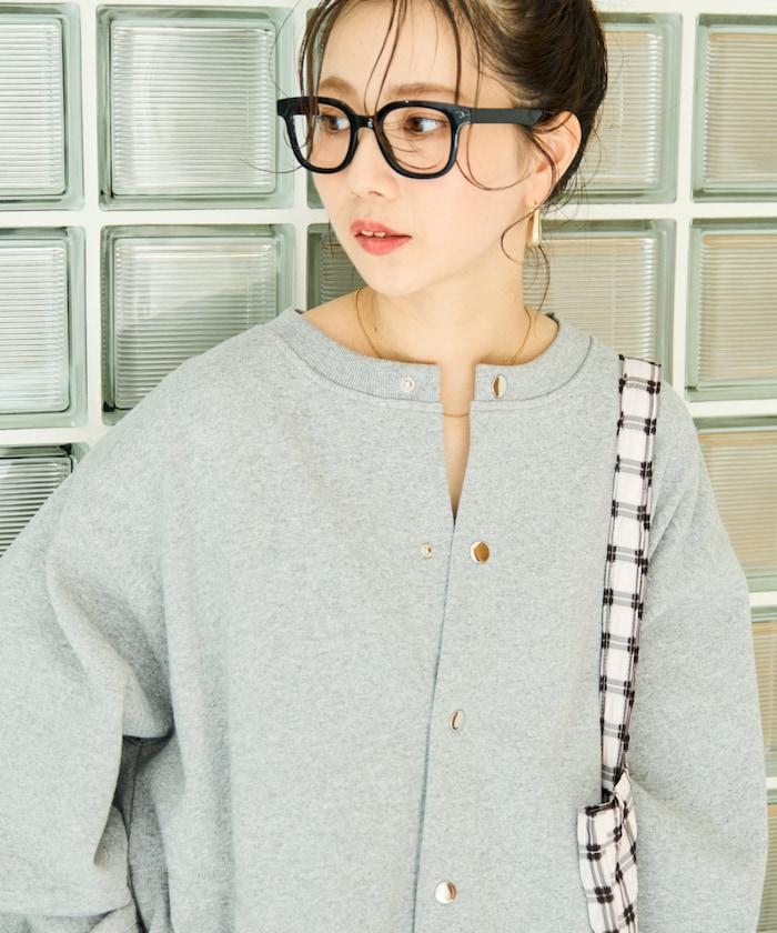 加厚衛衣按扣開衫