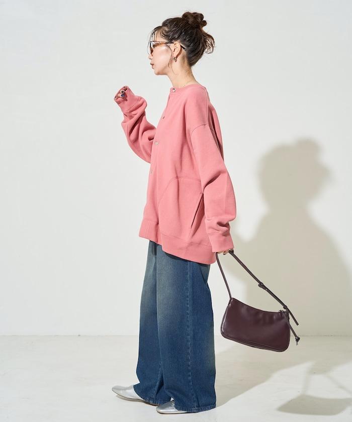 加厚衛衣按扣開衫