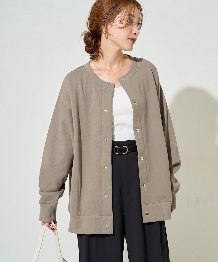 加厚衛衣按扣開衫