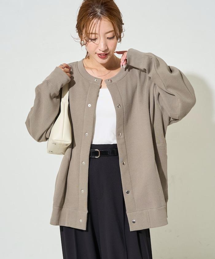 加厚衛衣按扣開衫