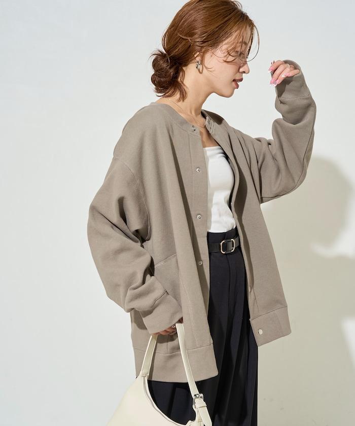 加厚衛衣按扣開衫