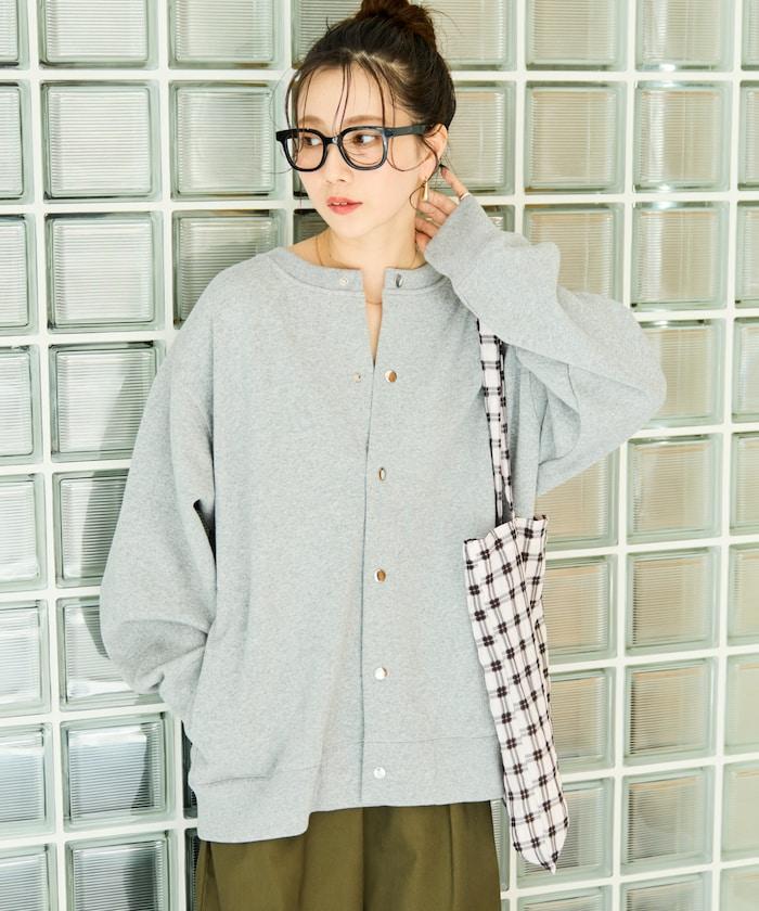 加厚衛衣按扣開衫