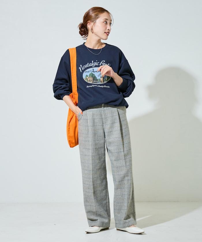 人字紋格子長褲(可搭配套裝)