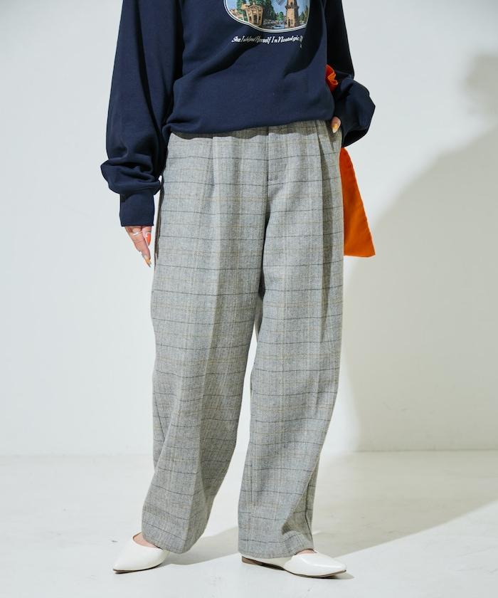 人字紋格子長褲(可搭配套裝)