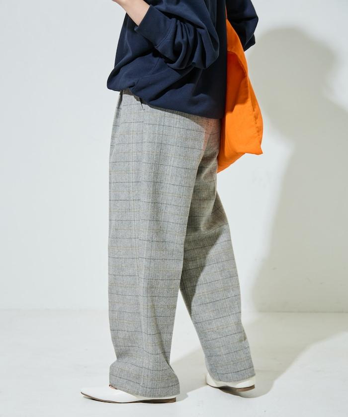 人字紋格子長褲(可搭配套裝)