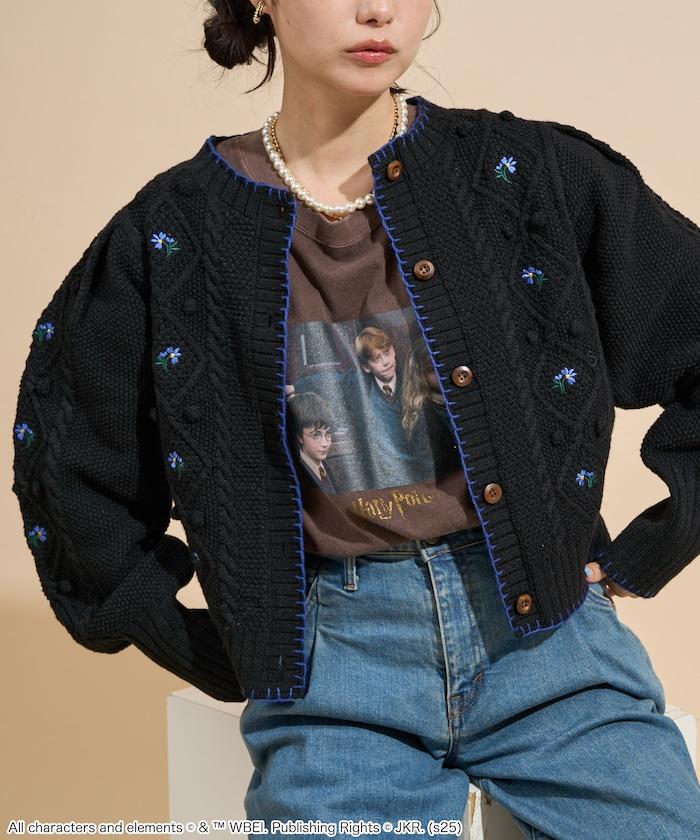 花卉刺繡開衫