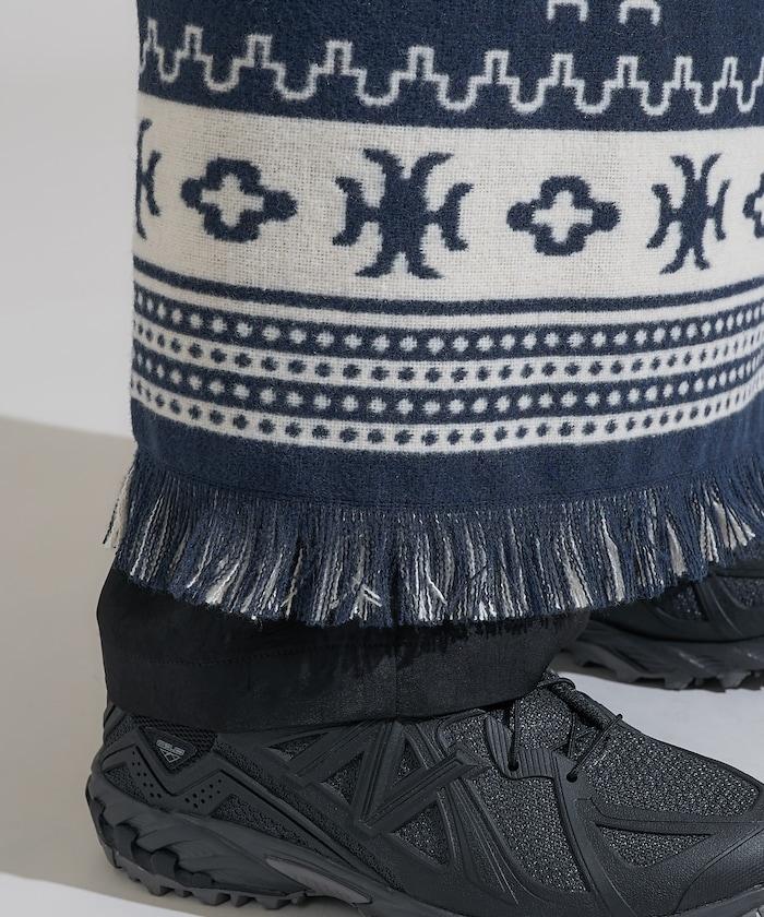 毛毯改造風格裹身半身裙<可搭配套裝>