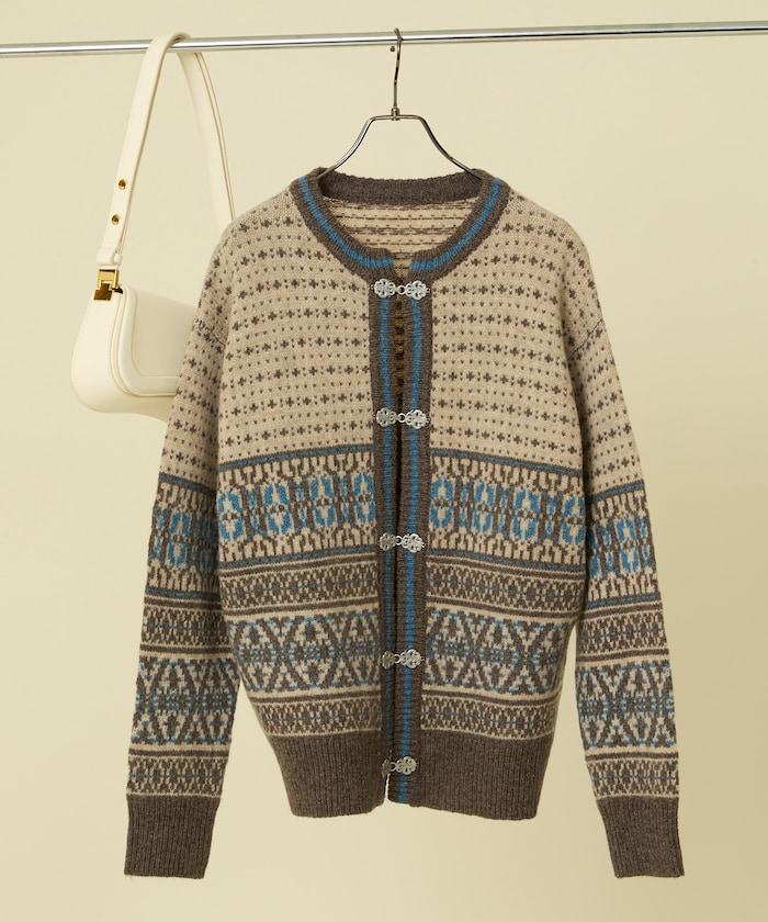 羊毛提洛爾風針織開衫