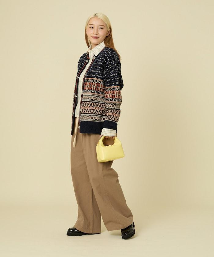 羊毛提洛爾風針織開衫