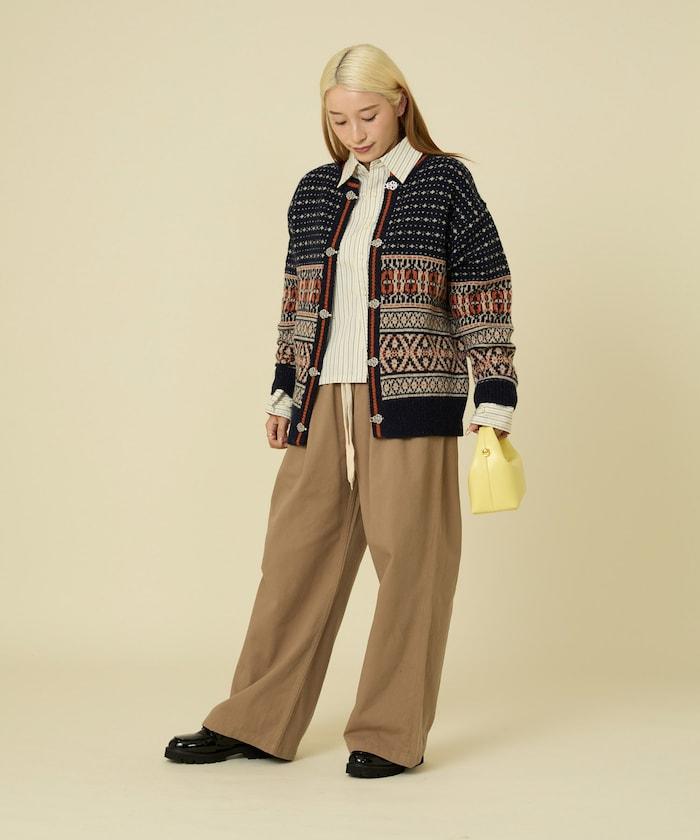 羊毛提洛爾風針織開衫