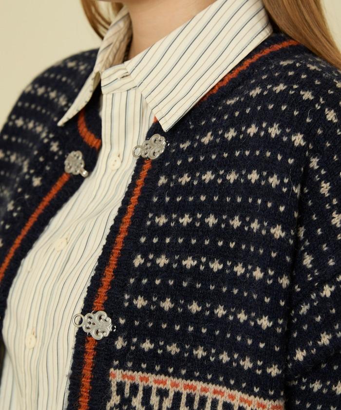 羊毛提洛爾風針織開衫