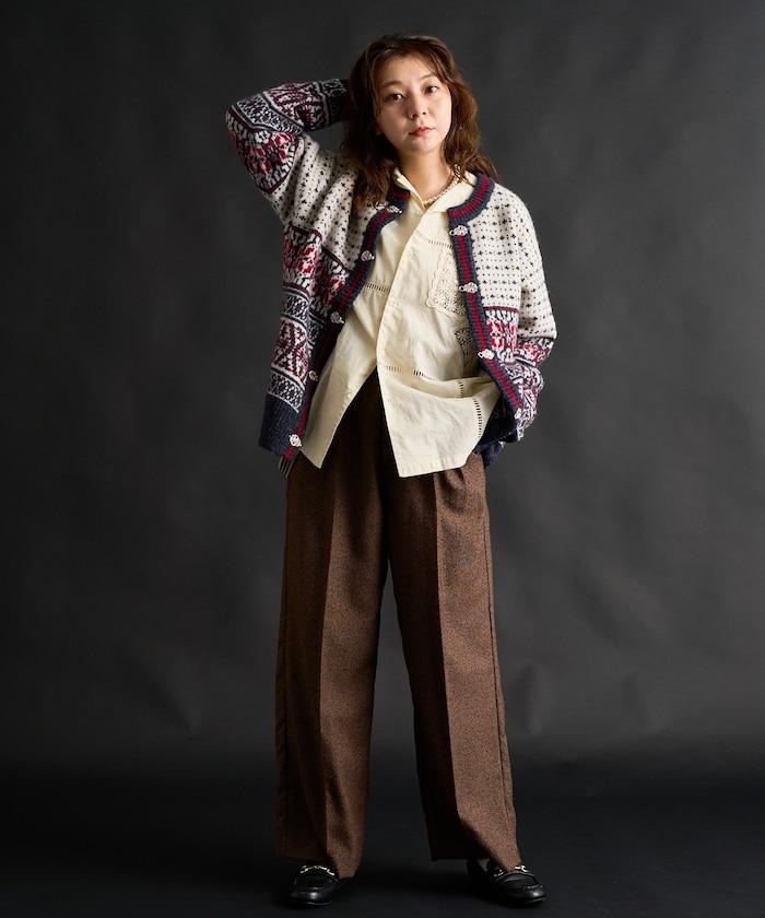 羊毛提洛爾風針織開衫