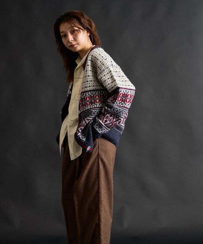 羊毛提洛爾風針織開衫