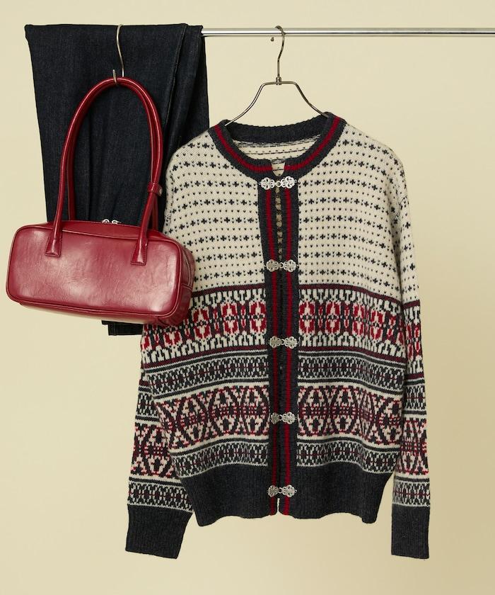 羊毛提洛爾風針織開衫