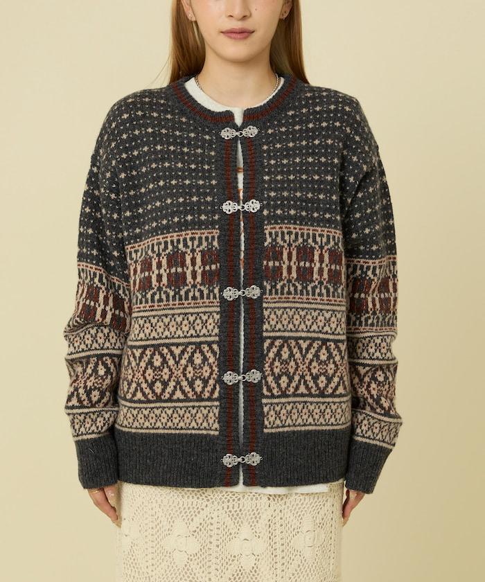 羊毛提洛爾風針織開衫