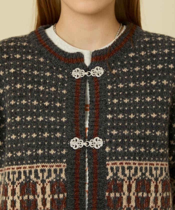 羊毛提洛爾風針織開衫