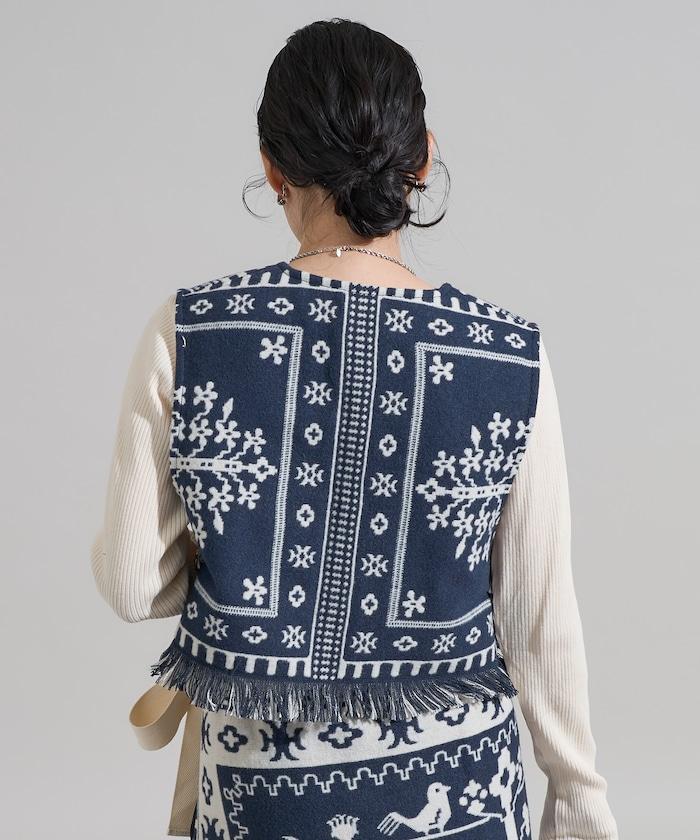 毛毯改造風馬甲<可搭配套裝>