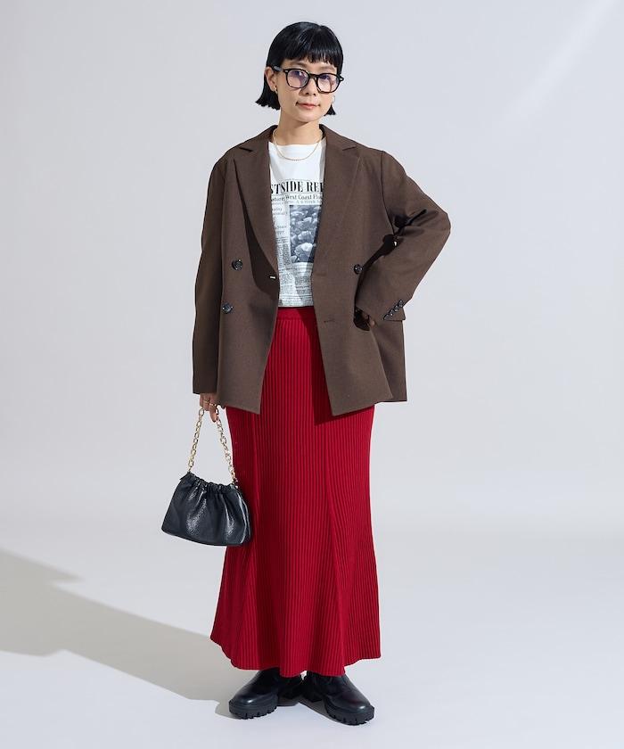 羅紋針織美人魚裙