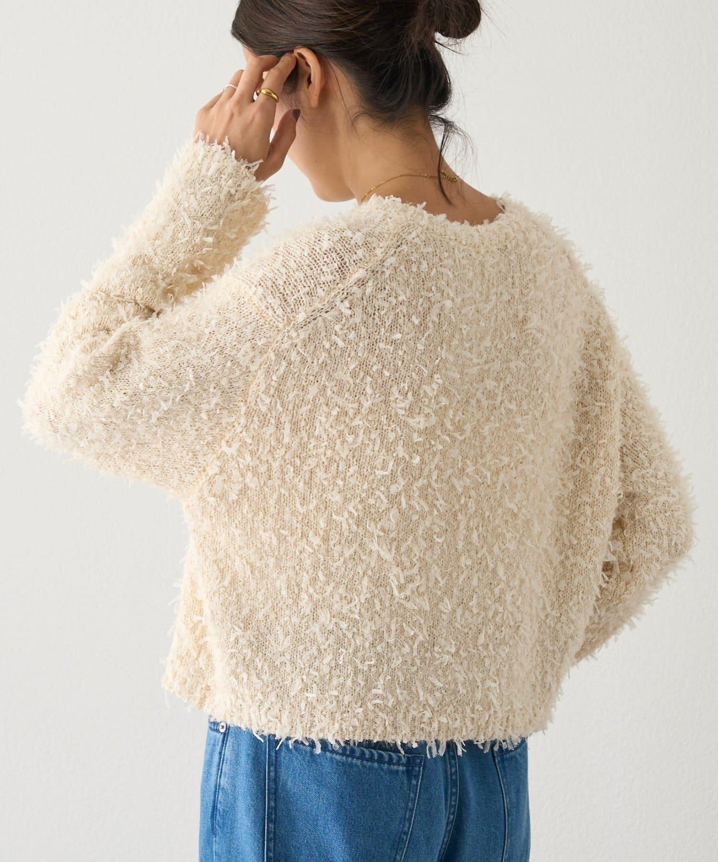 蕾絲紗線針織衫