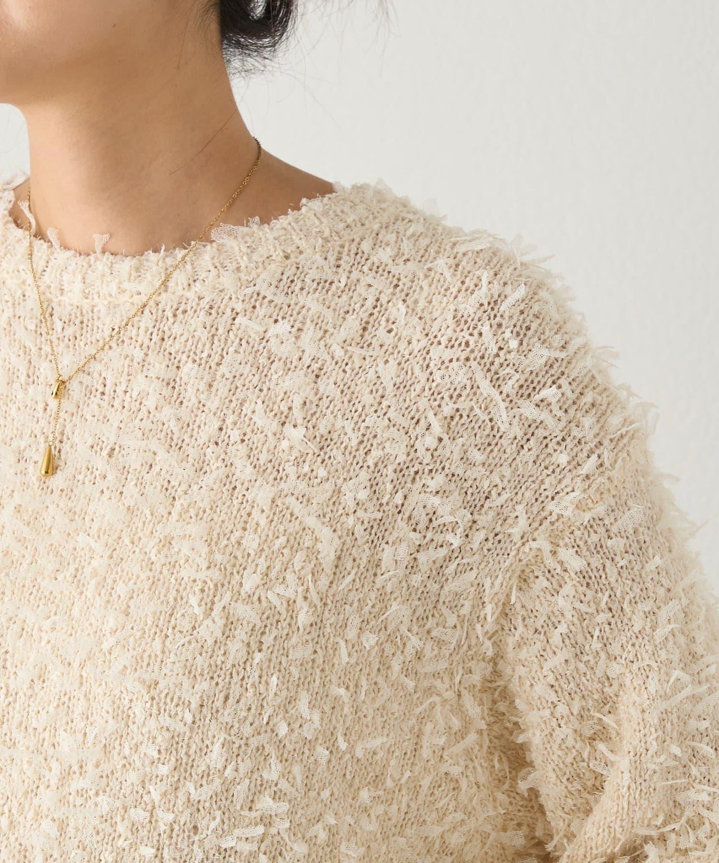 蕾絲紗線針織衫