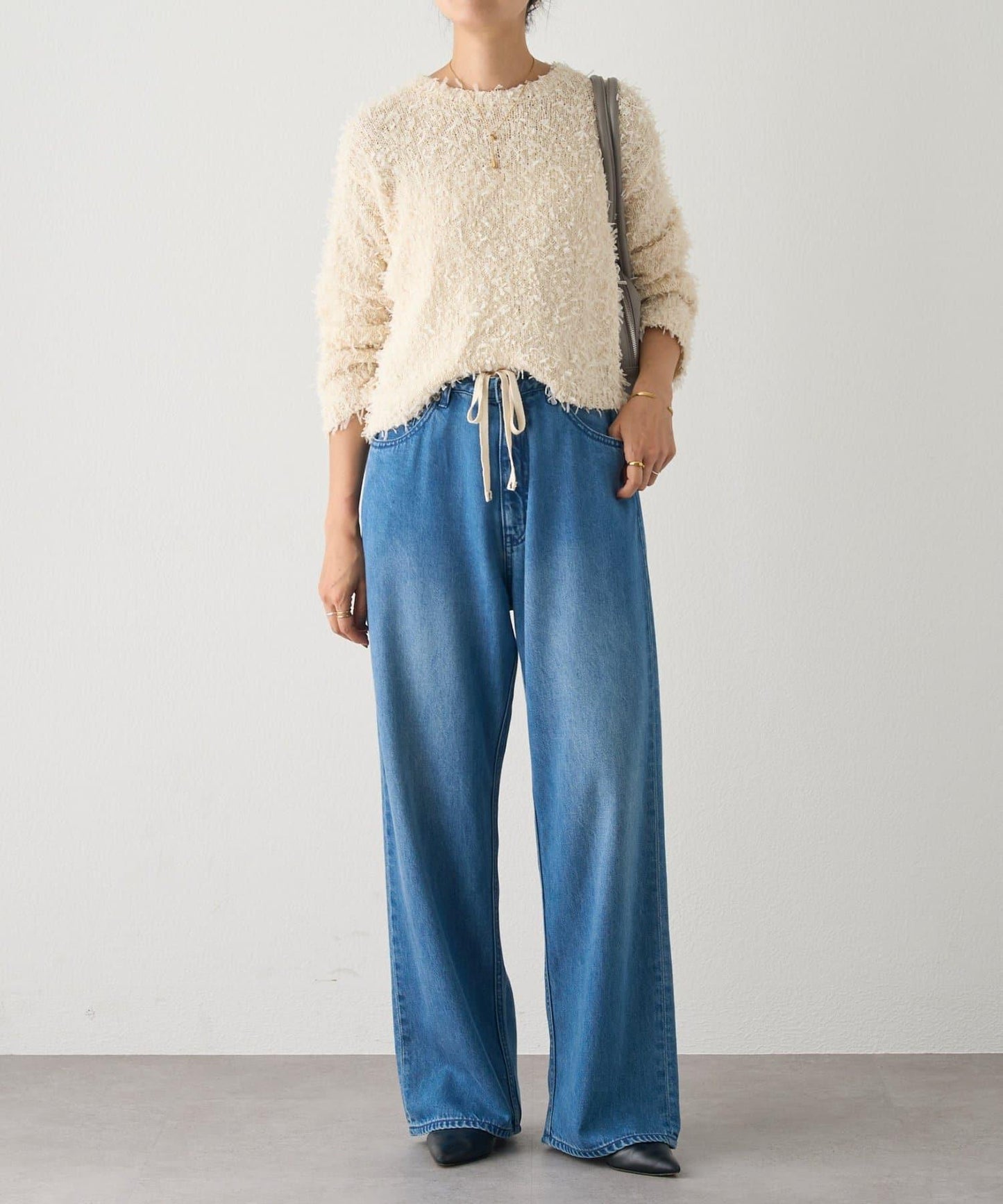 蕾絲紗線針織衫