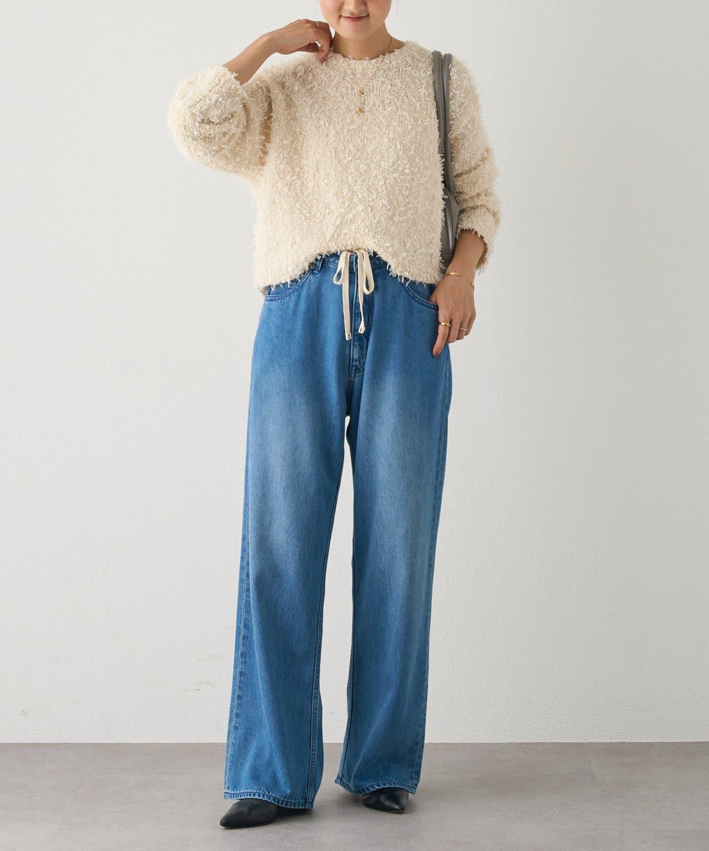 蕾絲紗線針織衫