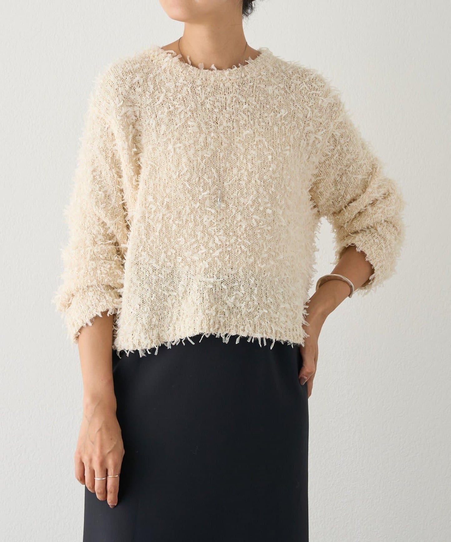 蕾絲紗線針織衫