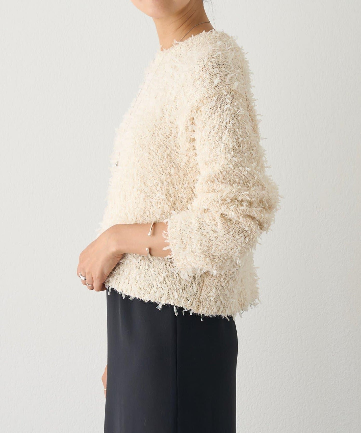 蕾絲紗線針織衫