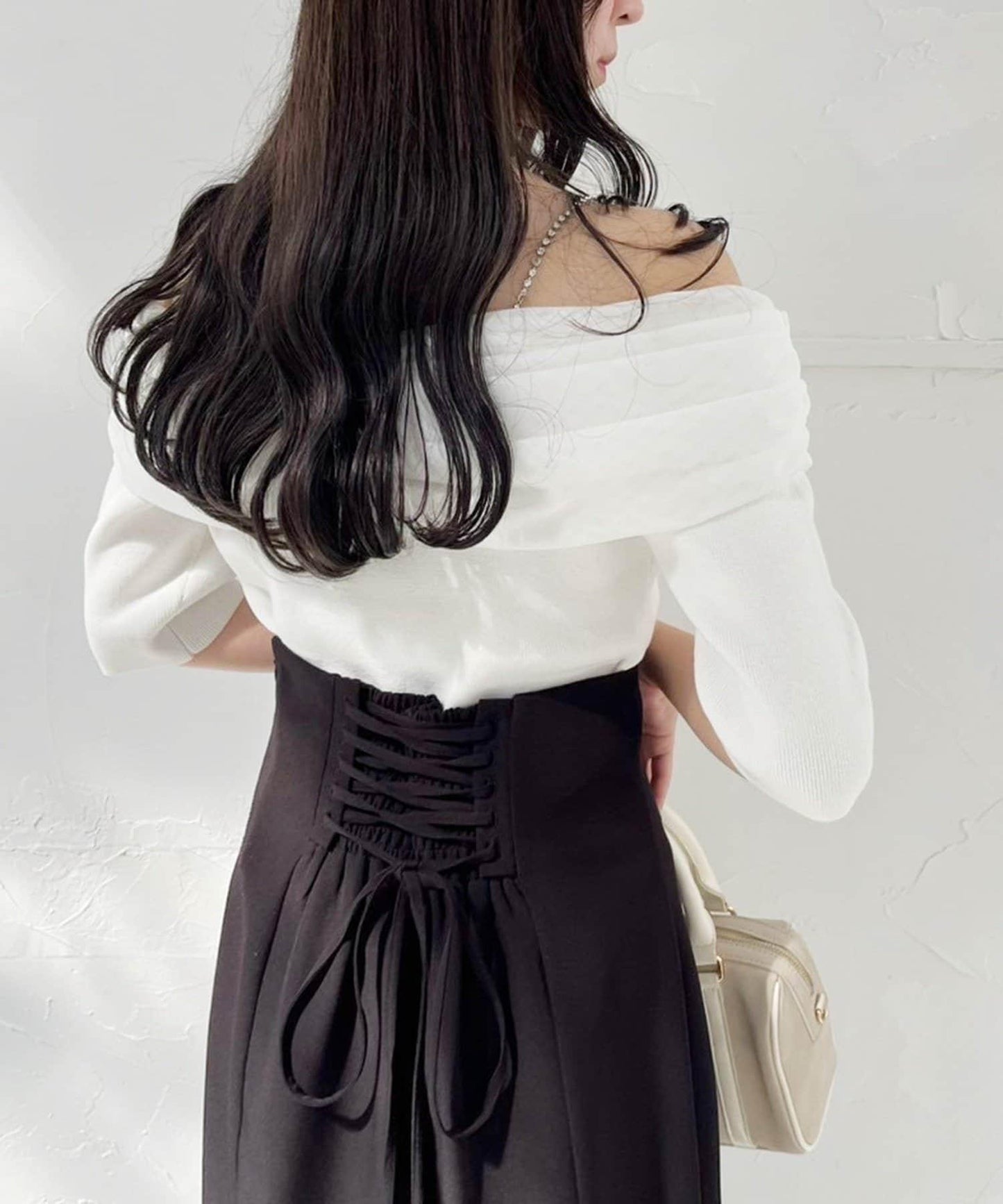 /【減肥5公斤視覺效果】後拉鍊美人魚裙