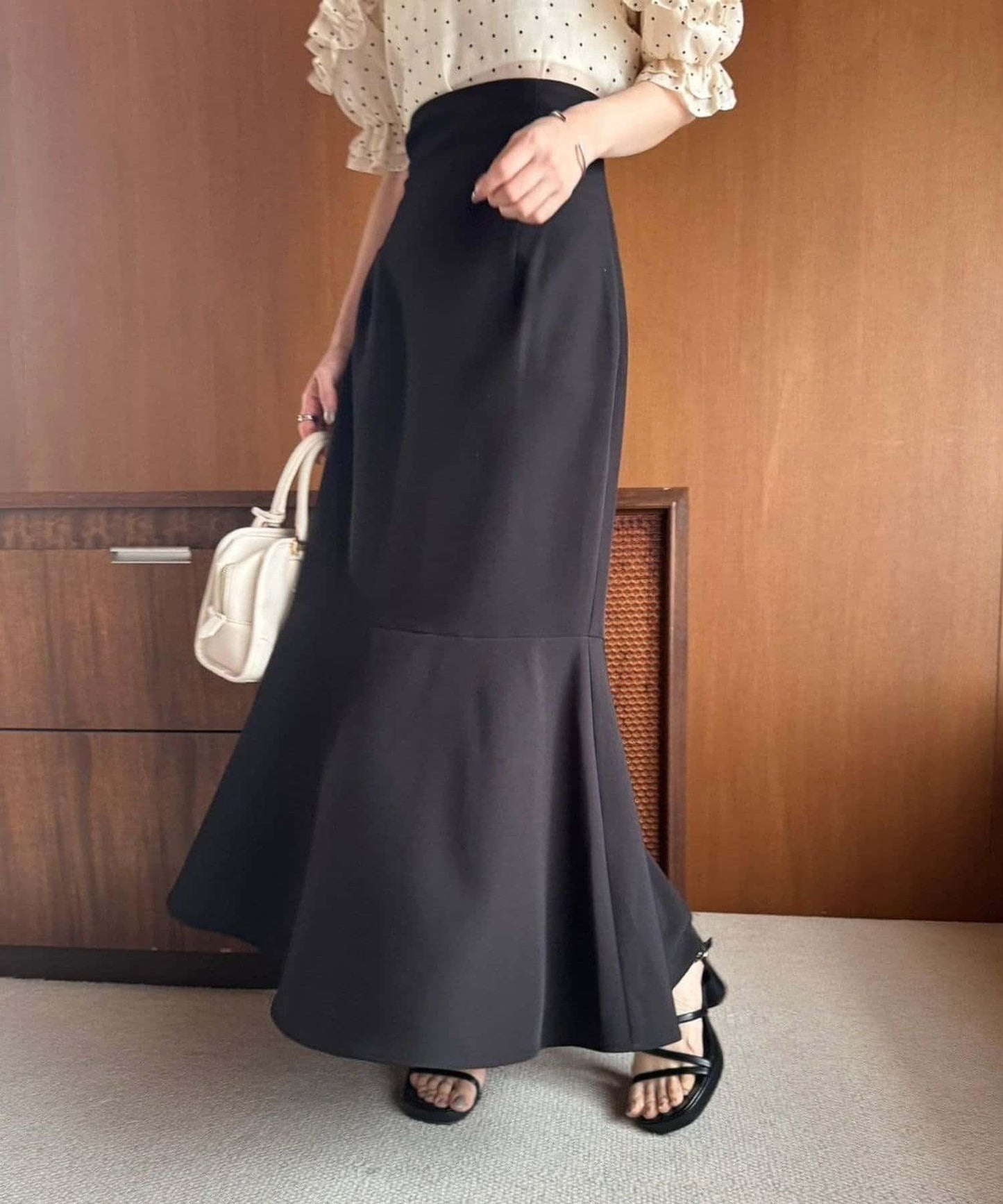 /【減肥5公斤視覺效果】後拉鍊美人魚裙