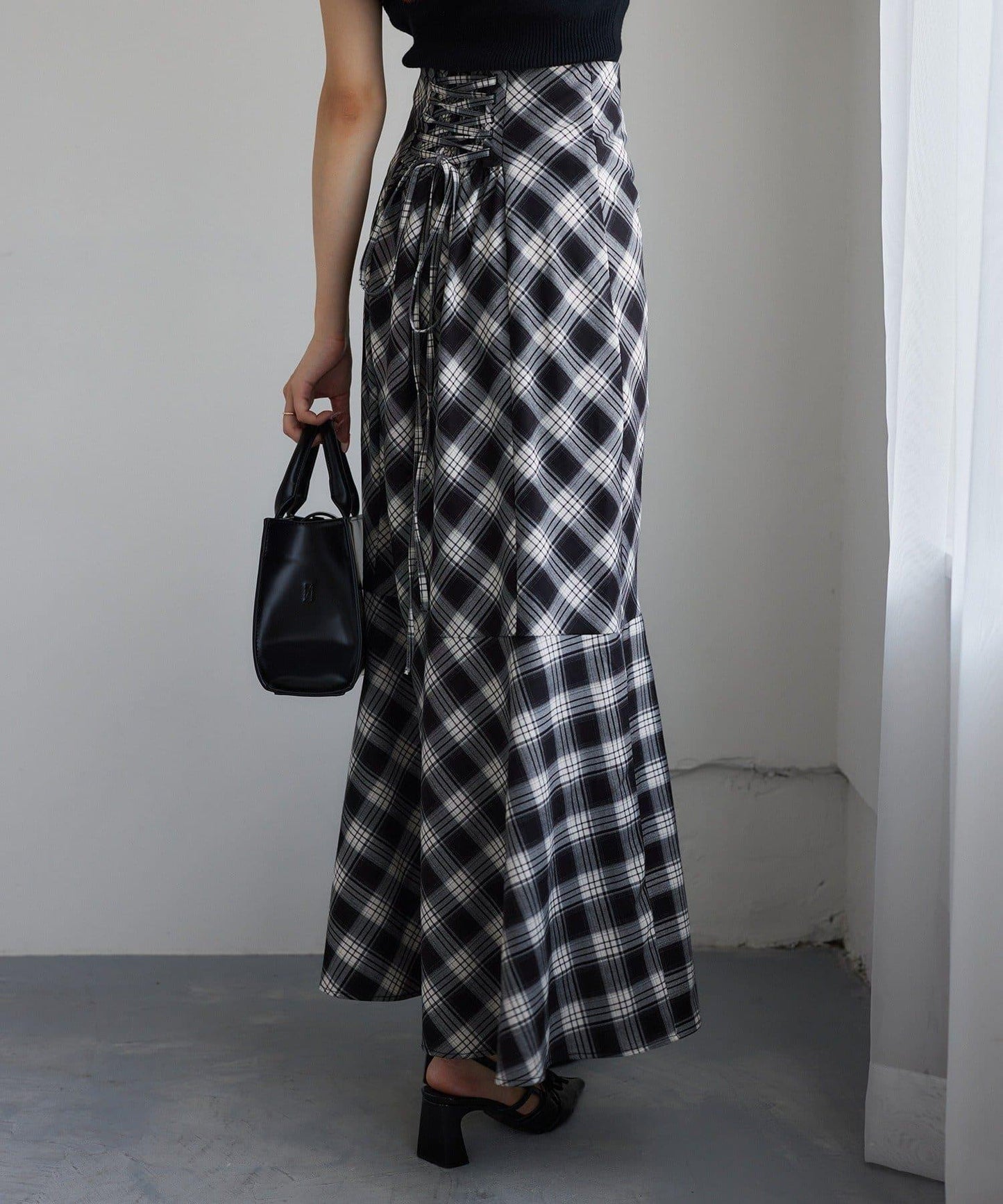 /【減肥5公斤視覺效果】後拉鍊美人魚裙