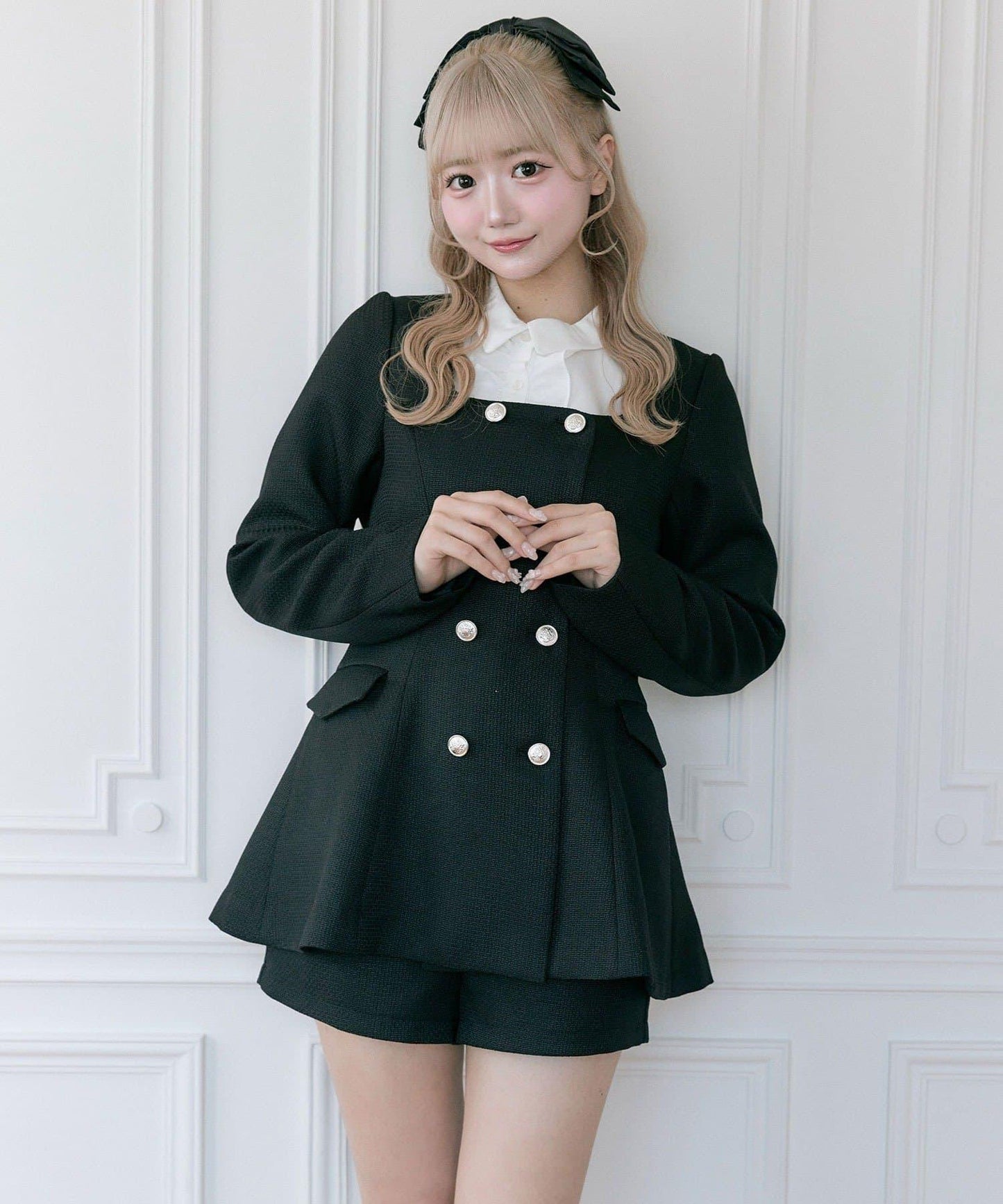 【Belle Charme】經典荷葉邊領夾克